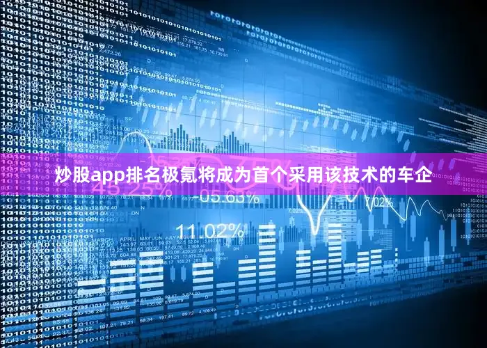 炒股app排名极氪将成为首个采用该技术的车企